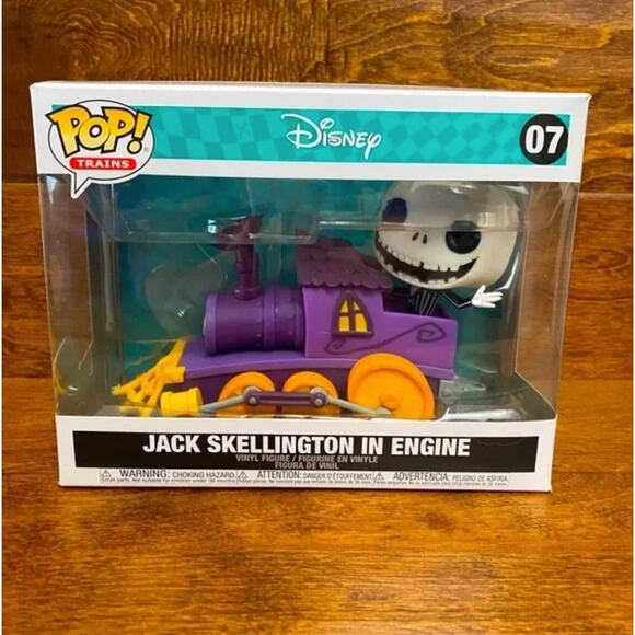 FUNKO The Nightmare Before Christmas Jack Skellington In Train Engine - Picture 1 of 5